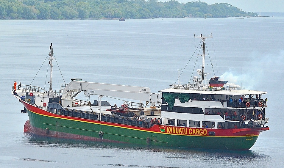 Inter-island shipping across Vanuatu provinces
